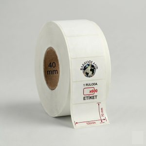 100 mm x 70 mm Kuşe Etiket (Sticker)
